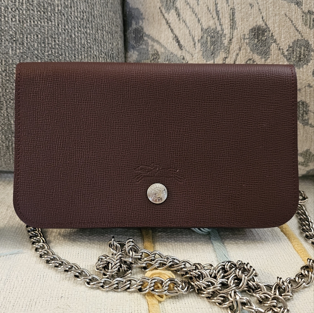 Longchamp Neo Wallet Crossbody with Unbranded Chain